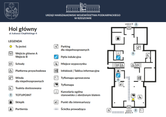 Infografika - hol główny urzędu marszałkowskiego